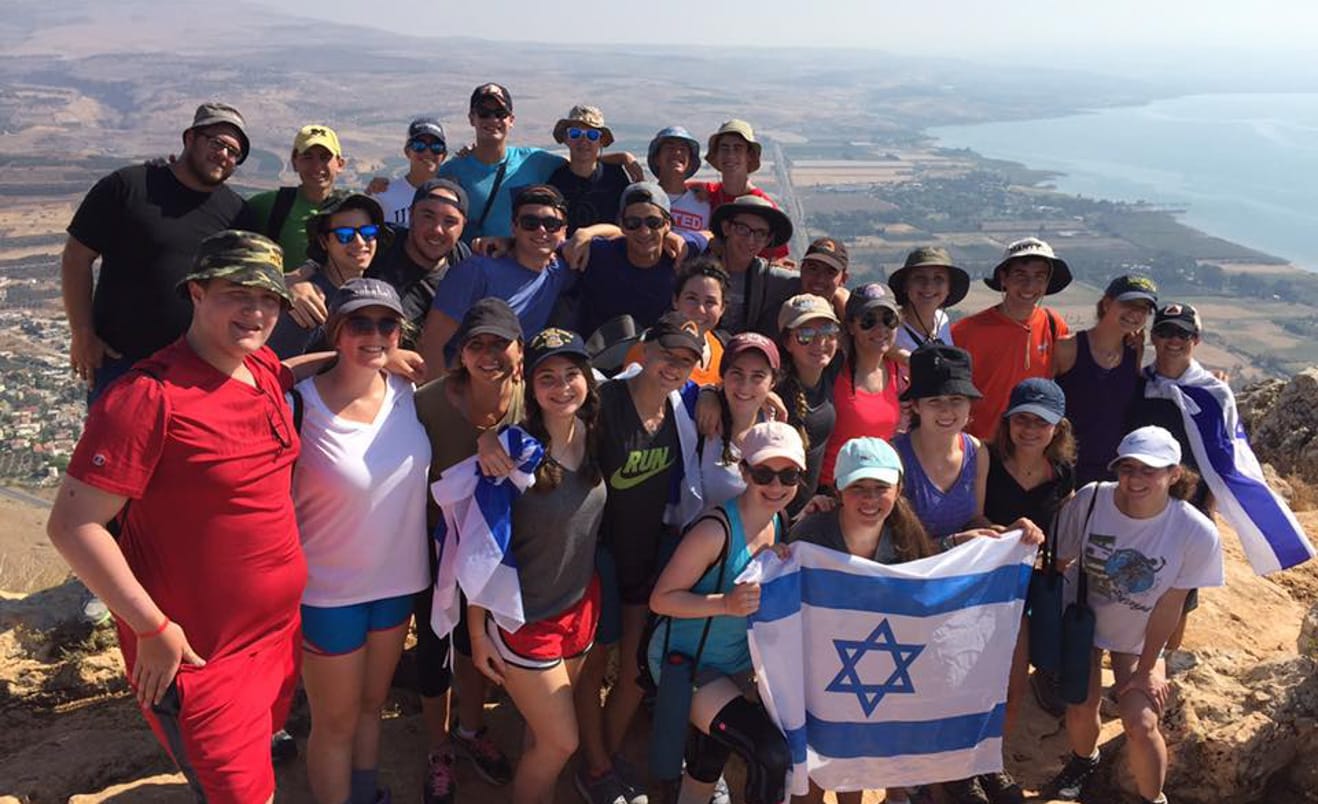 11th graders on an Israel trip
